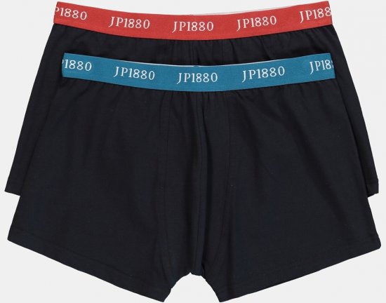 JP1880 FLEXNAMIC OEKO-TEX Boxer Shorts 2-Pack Black - Spodná bielizeň - Spodné Prádlo 2XL-8XL