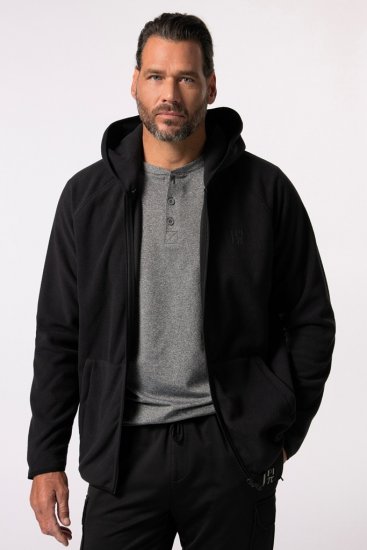 JAY-PI Ultra-light Fleece Jacket Black - Mikiny & mikiny bez kapucne - Mikiny & Mikiny s Kapucňou 2XL-12XL