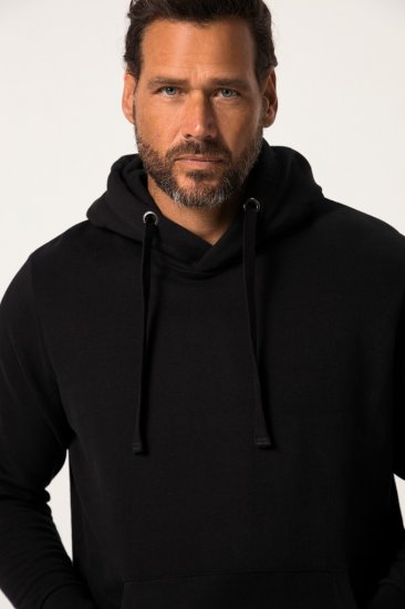 JAY-PI Hoodie with Soft Brushed Interior Black - Mikiny & mikiny bez kapucne - Mikiny & Mikiny s Kapucňou 2XL-12XL