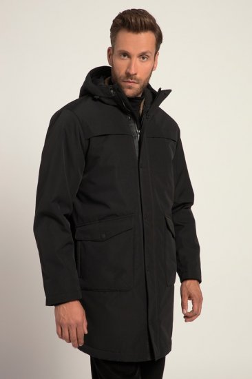 JP1880 Warm Parka with Wind Cuffs Black - Bundy - Bundy Nadmerné Veľkosti 2XL-8XL