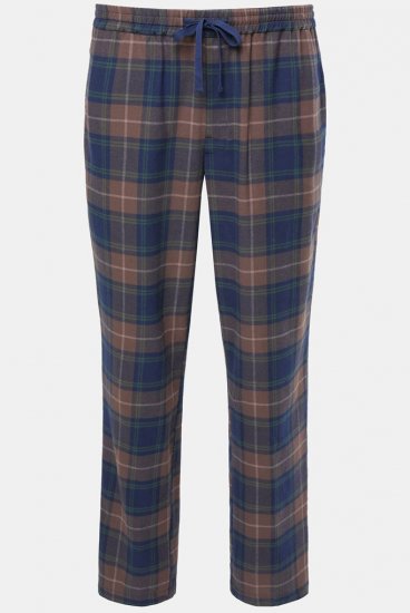 JP1880 Pyjama Trousers Flannel Check Brown - Spodná bielizeň - Spodné Prádlo 2XL-8XL