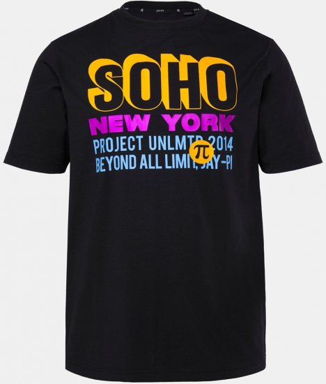 JAY-PI FLEXNAMIC® Soho T-shirt Black - Tričká - Nadrozmerné tričká - 2XL-14XL