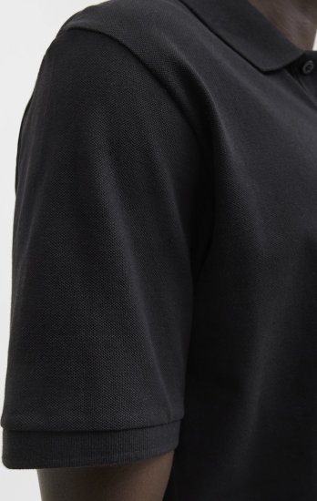 Jack & Jones Makoto Polo Short Sleeve Black - Polokošele - Polokošele 2XL-8XL
