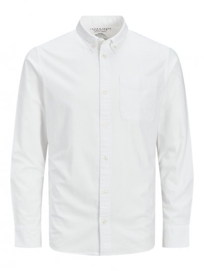 Jack & Jones Brook Oxford Shirt Long Sleeve White - Košele - Košele 2XL-10XL