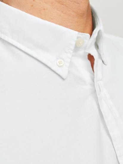 Jack & Jones Brook Oxford Shirt Long Sleeve White - Košele - Košele 2XL-10XL