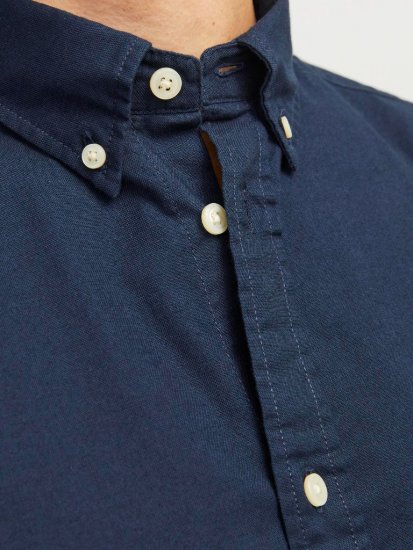 Jack & Jones Brook Oxford Shirt Long Sleeve Navy - Košele - Košele 2XL-10XL