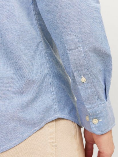 Jack & Jones Brook Oxford Shirt Long Sleeve Blue - Košele - Košele 2XL-10XL