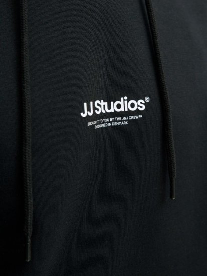 Jack & Jones Soho Hoodie Black - Mikiny & mikiny bez kapucne - Mikiny & Mikiny s Kapucňou 2XL-12XL