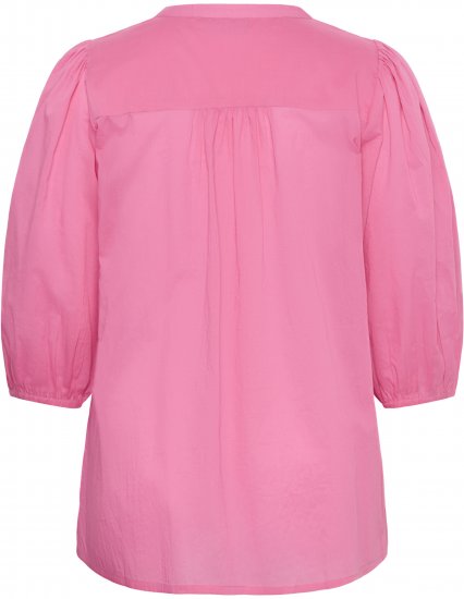 Kaffe Curve Karlia 3/4 Sleeve Blouse Pink - Blúzky & tuniky - 