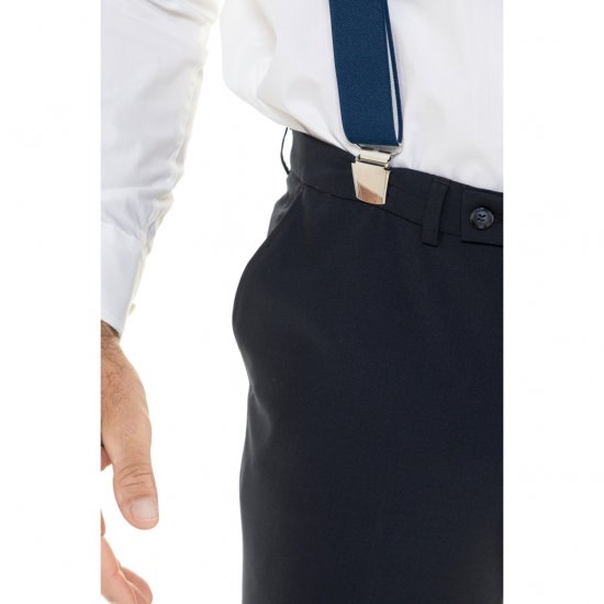 JP1880 Suspenders X-Shape Navy - Doplnky - 