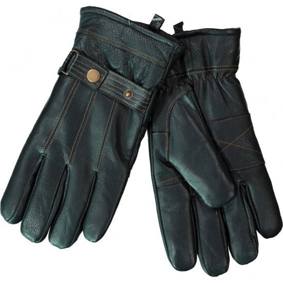 JP1880 Gloves Leather Warm Lining Black - Doplnky - 