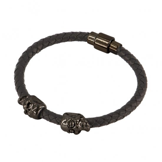 JP1880 Bracelet Skulls Black - Doplnky - 