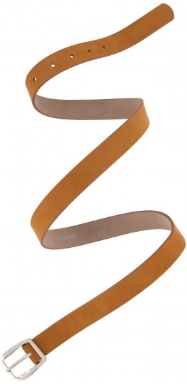 Ulla Popken Soft Suede Belt Brown - Dámske opasky - 