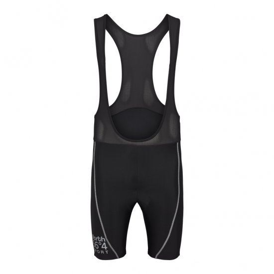 North Latitude Sport Bike Shorts With Suspenders Black - Cyklistické oblečenie - 