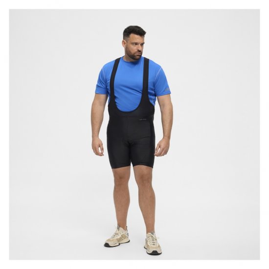 North Latitude Sport Bike Shorts With Suspenders Black - Cyklistické oblečenie - 