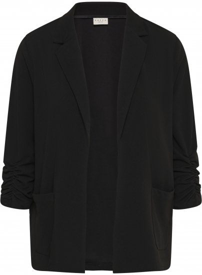 Kaffe Curve Pheolo 3/4 Sleeve Blazer Black Deep - Saká - 