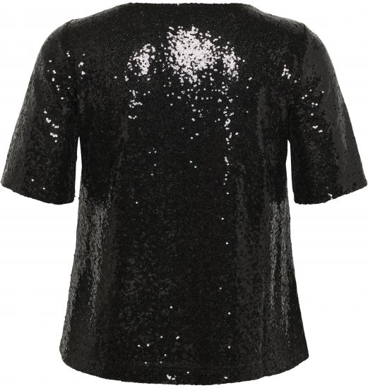 Kaffe Curve Mirana Sequin Blouse Black - Blúzky - 