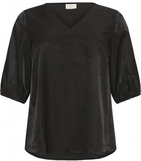 Kaffe Curve Ada Blouse Black - Blúzky - 