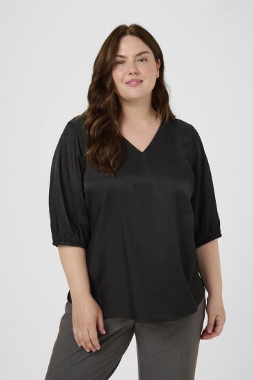 Kaffe Curve Ada Blouse Black - Blúzky - 