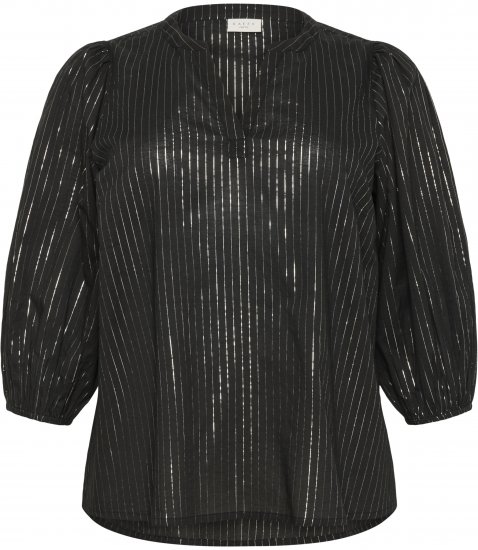 Kaffe Curve Luisa Blouse Black Deep - Blúzky - 