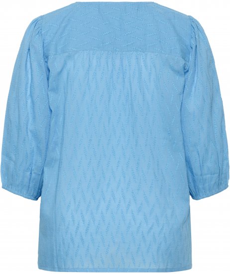 Kaffe Curve Gabby Blouse Azure Blue - Blúzky - 