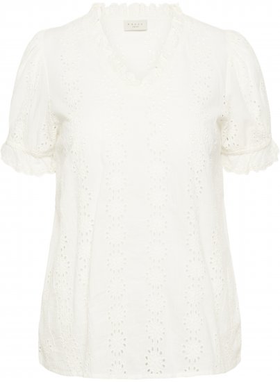 Kaffe Curve Dina Blouse White - Blúzky - 