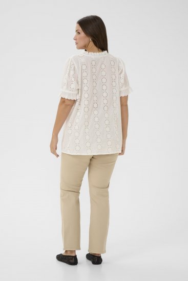 Kaffe Curve Dina Blouse White - Blúzky - 