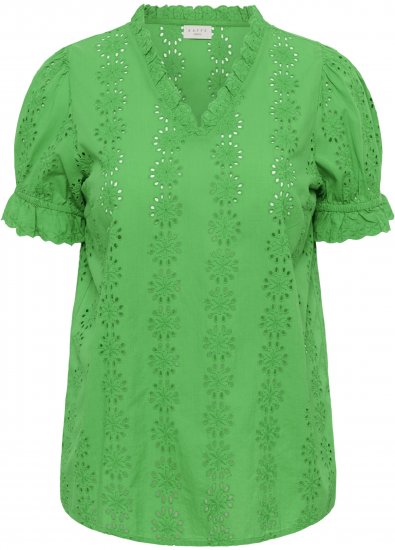 Kaffe Curve Dina Blouse Bright Green - Blúzky - 