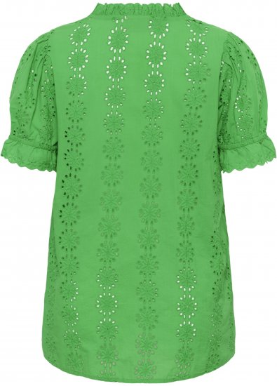 Kaffe Curve Dina Blouse Bright Green - Blúzky - 