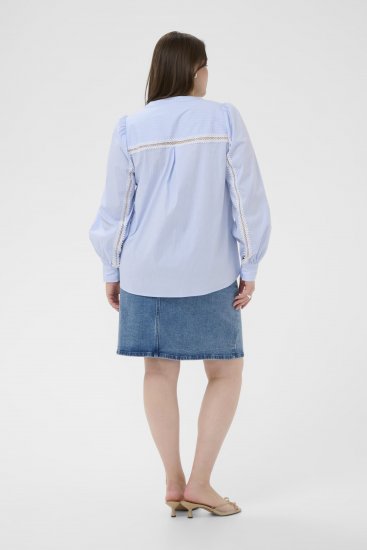 Kaffe Curve Juda Blouse Nantucket Breeze Stripe Blue - DÁMSKE OBLEČENIE 40-66 - 