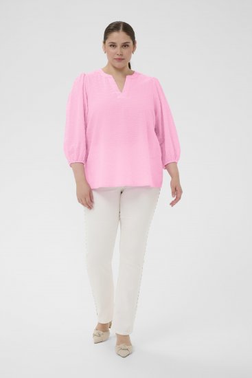 Kaffe Curve Penelopia Blouse Pink Frosting - Blúzky - 