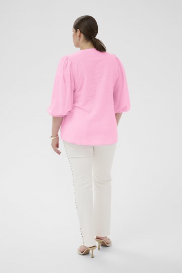 Kaffe Curve Penelopia Blouse Pink Frosting - Blúzky - 
