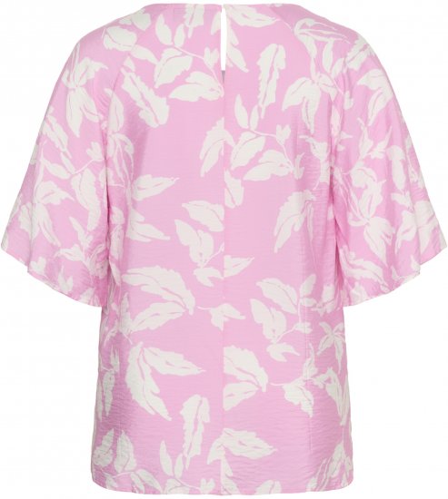 Kaffe Curve Marla Blouse Pink Frosting Chalk Leaf - Blúzky - 