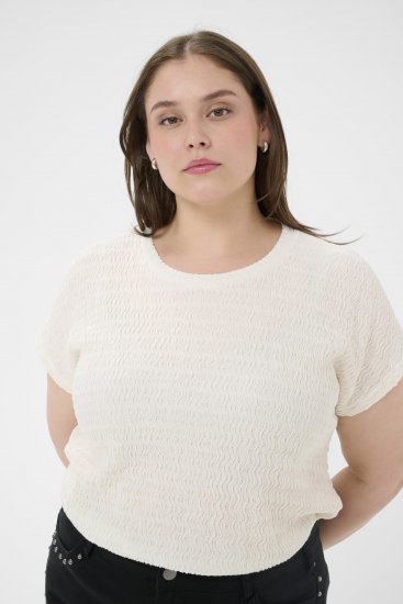 Kaffe Curve Felice Blouse Chalk - Blúzky - 