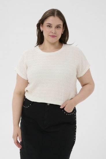 Kaffe Curve Felice Blouse Chalk - Blúzky - 