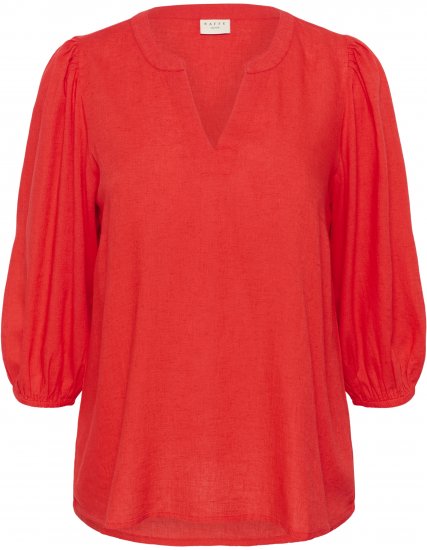 Kaffe Curve Mille Blouse Poppy Red - Blúzky - 