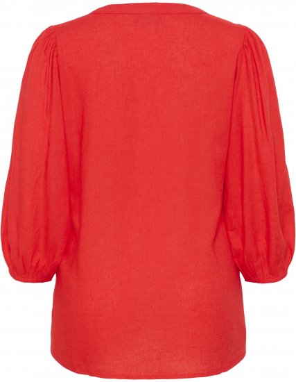 Kaffe Curve Mille Blouse Poppy Red - Blúzky - 