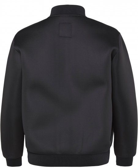 JP1880 College Jacket Scuba Fabric with Zipper Black - Bundy - Bundy Nadmerné Veľkosti 2XL-8XL