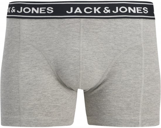 Jack & Jones Hector Solid Trunks 5-Pack Grey - Boxerky - Boxerky 2XL-12XL