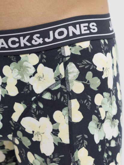 Jack & Jones Acray Flower Boxers 3-Pack Black/Navy - Spodná bielizeň - Spodné Prádlo 2XL-8XL