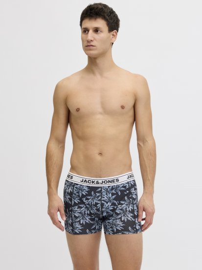 Jack & Jones Acray Flower Boxers 3-Pack Black/Navy - Spodná bielizeň - Spodné Prádlo 2XL-8XL