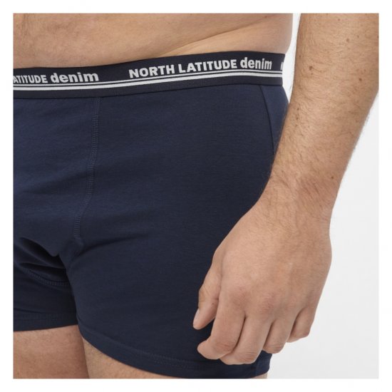 North Latitude 5-Pack Boxershorts Navy - Boxerky - Boxerky 2XL-12XL