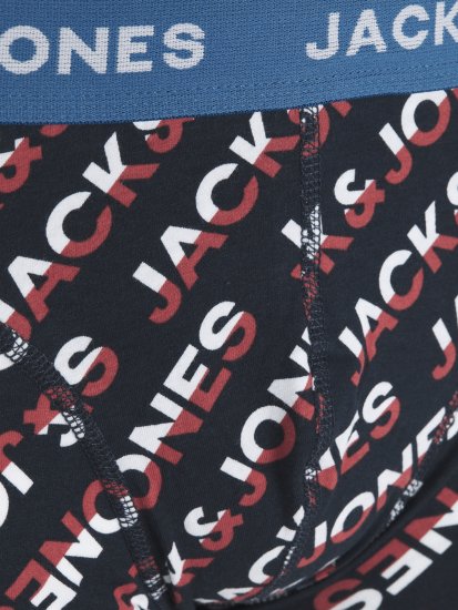 Jack & Jones Logo Trunks 3-Pack Navy Blazer - Spodná bielizeň - Spodné Prádlo 2XL-8XL