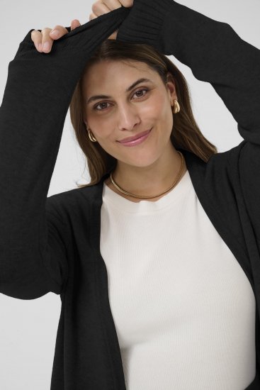 Kaffe Curve Alianna Knit Cardigan Black Deep - Kardigany - 