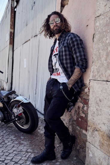 JP1880 Cargo Trousers with Many Pockets Stretchy Black - Džínsy & nohavice - Džínsy a Nohavice - W40-W70