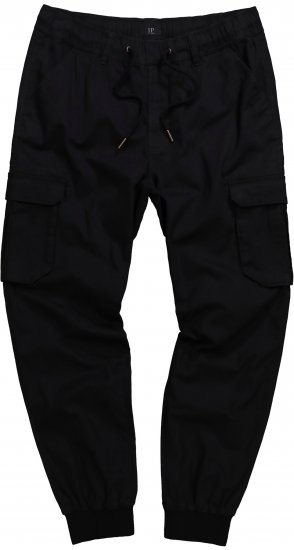 JP1880 Cargo Trousers with Many Pockets Stretchy Black - Džínsy & nohavice - Džínsy a Nohavice - W40-W70