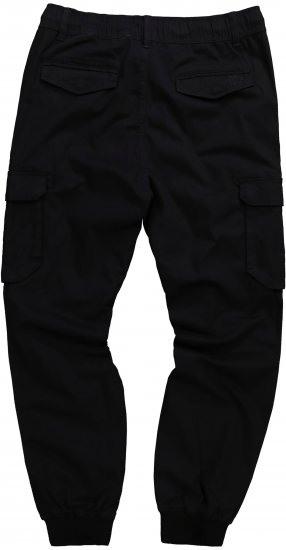 JP1880 Cargo Trousers with Many Pockets Stretchy Black - Džínsy & nohavice - Džínsy a Nohavice - W40-W70