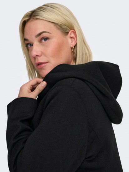 Only Carmakoma Sedona Light Coat Black - Zimné kabáty - 