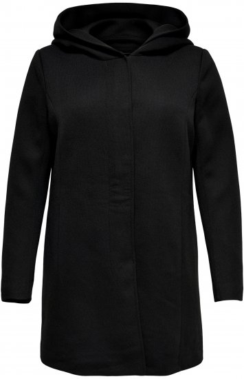 Only Carmakoma Sedona Light Coat Black - Zimné kabáty - 