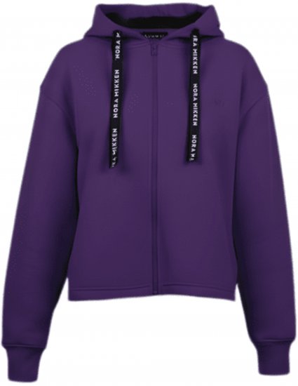 Nora Mikken GERTRUD Cropped Hoodie Purple - DÁMSKE OBLEČENIE XS-XXL - 